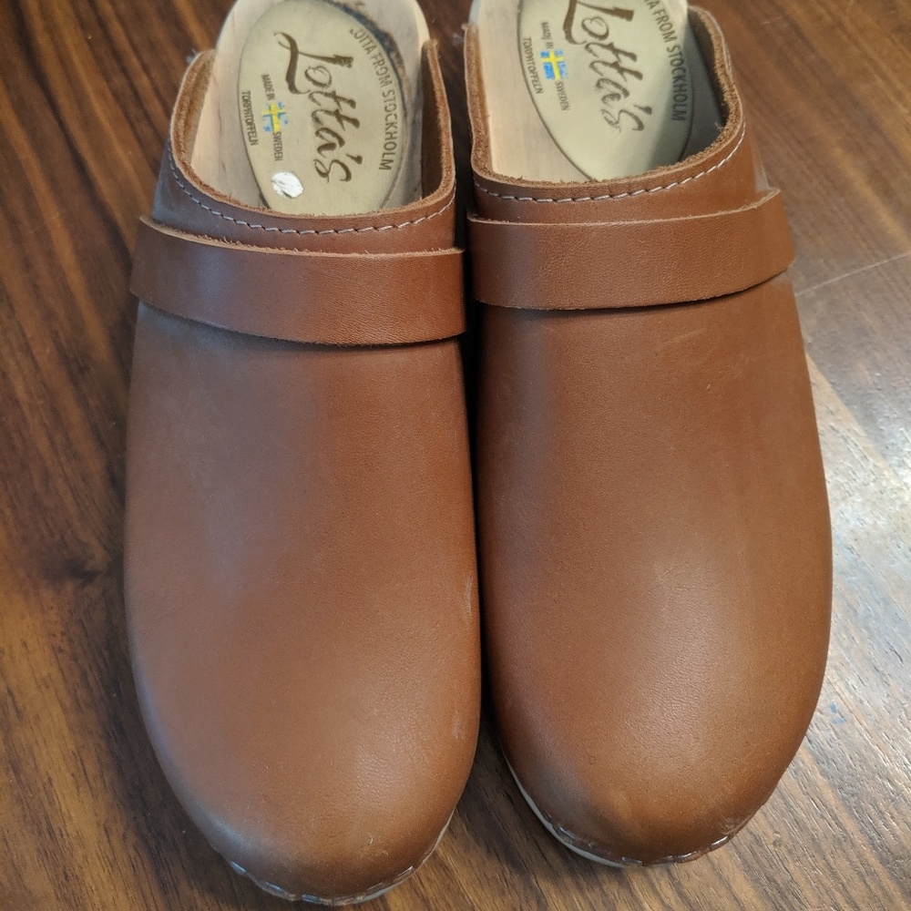 Lotta's Leather Swedish Clogs